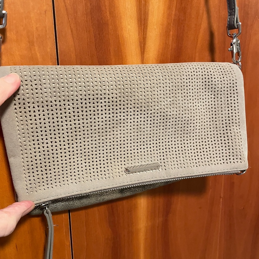 Stella & Dot Grey Waverly Purse - 3 ways to use!